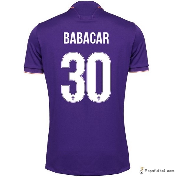 Camiseta Fiorentina Replica Primera Ropa Babacar 2016/17 Purpura